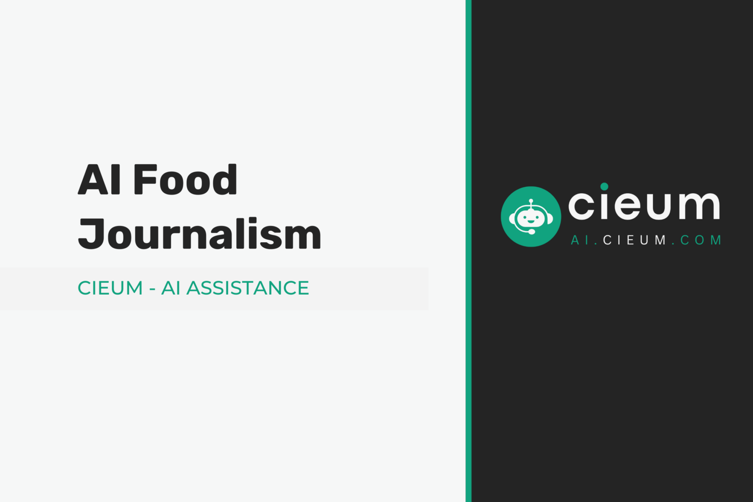 AI Food Journalism