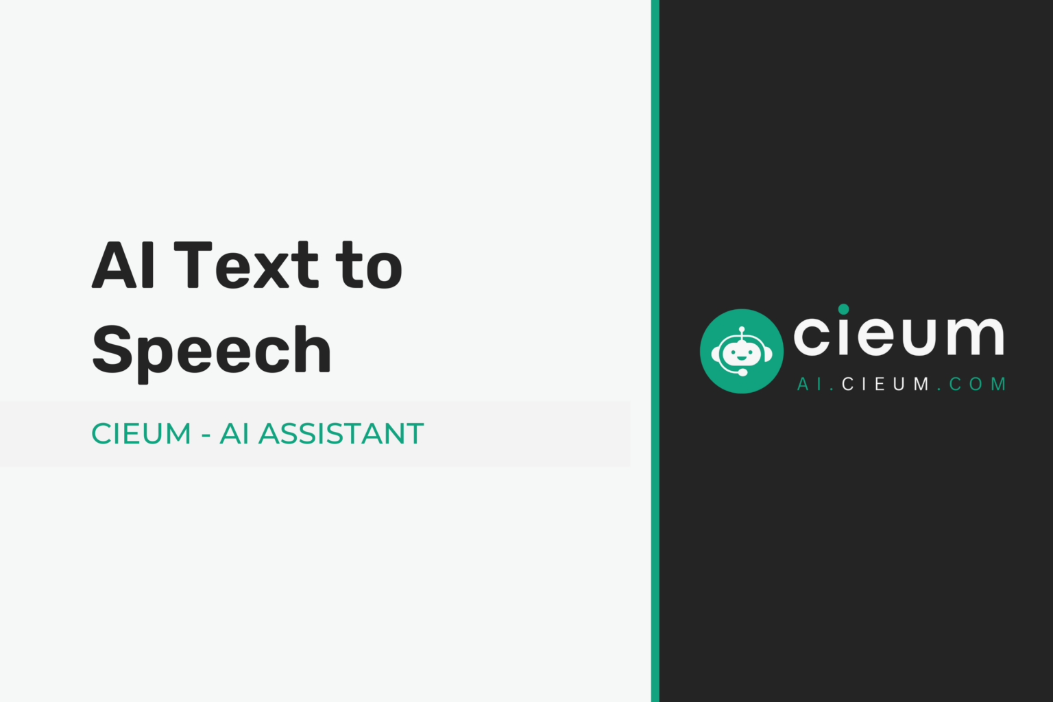 AI Text to speech